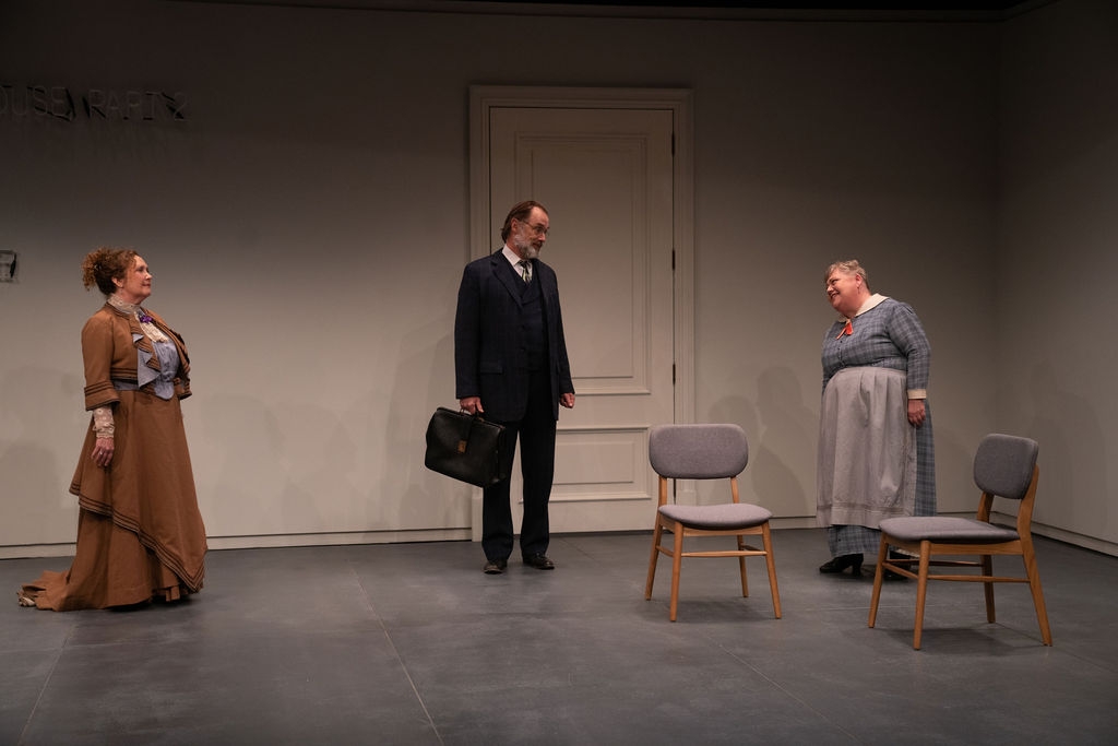 A Doll's House, Part 2 production at Hudson Stage Company - Denise Bessette, Kurt Rhoads and Mary Stout